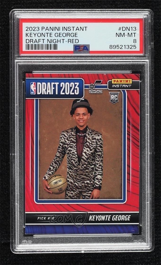 2023-24 Panini Instant Draft Night Red 1/25 Keyonte George #DN-13 Rookie RC 14dq