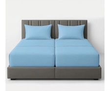 Split King Sheets Sets for Adjustable Bed Cotton-Deep Pockets-5 Pcs -Adjustab...