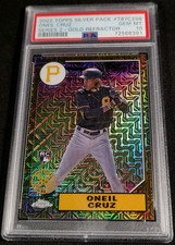 PSA 10 POP 2 RC /50 ONEIL CRUZ 1987 TOPPS ✨SSP GOLD REFRACTOR ROOKIE 2022 Chrome
