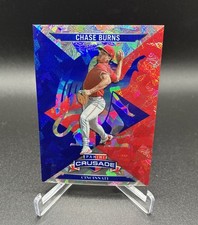 2025 Panini Crusade - Crusade Chase Burns #65 Blue Cracked Ice Prizm