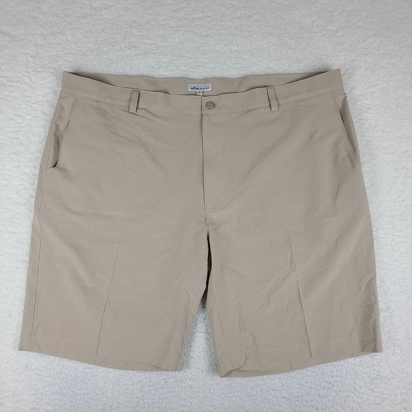 Peter Millar Shorts Men 44 Beige 10" Shackleford Performance Hybrid Golf ME0EP01