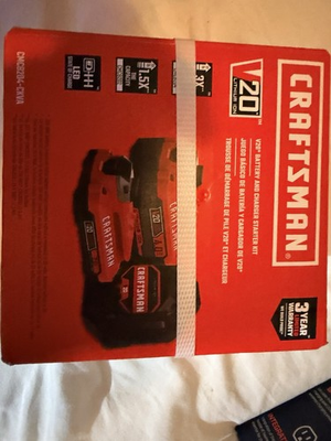 #ad Craftsman V20 Battery 6.0 amp; 4.0 Charger Starter Kit CMCB2046 CK New $96.95