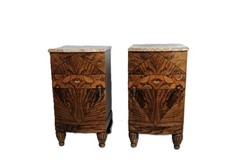 Antique art deco couple Nightstands end table...
