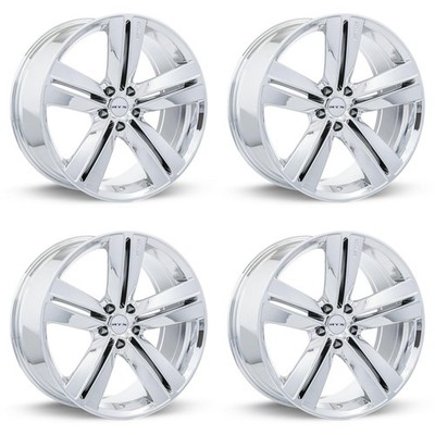 Set of 4 17in Chrome Alloy Wheel Rims for 2005+ Buick, RTXE3AF 17x7.5 5x114.3 ET