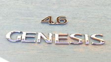 Hyundai Genesis 4.6 Coupe Chrome Lettering Emblems