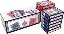 Maverick Playing Cards 12 Pack Made in USA Standard Index Red and Blue Decks
