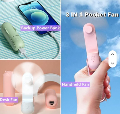 Maßgefertigter faltbarer USB wiederaufladbarer Mini Handventilator - tragbar batteriebetrieben