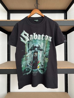 Vintage 2010s Sabaton Heroes Metal Band Black T-shirt Sz L