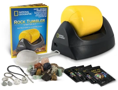 National Geographic Rock Tumbler pädagogisches Edelstein Polieren Wissenschaft Starterset