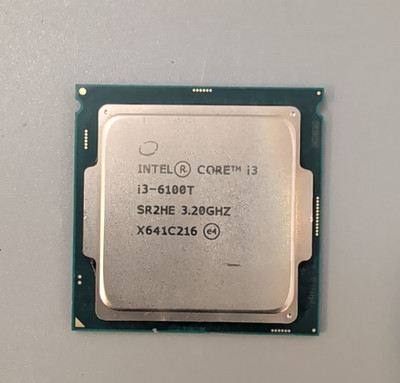 INTEL CORE Processor i3-6100T@3.20 GHz Dual-Core (SR2HE) Socket LGA 1151