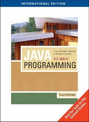 Java Programming: from Problem Analysis to Program Design,MALIK