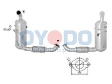 Oyodo DPF Rußpartikelfilter Dieselpartikelfilter 20N0057-OYO für FORD MAX 2 DXA
