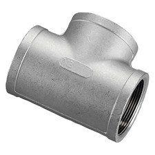Merit Brass K606-06 Tee 3/8" FNPT SS Class 150 100   F ANSI B1.20.1 ISO 49