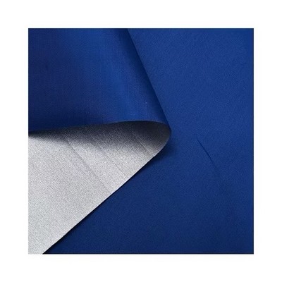 Silver Coated Dark Blue Taffeta Fabric   Durable & Waterproof for Crafts