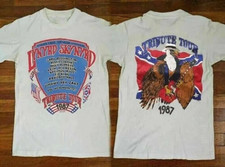 Lynyrd Skynyrd Tribute Tour 1987 Concert Retro Music T Shirt