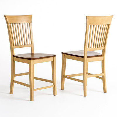 Stylish Brook Barstool in Pecan and Wheat - Perfect for Any Space!