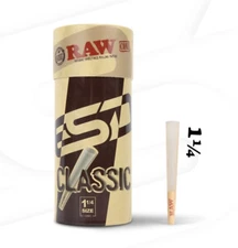 RAW Classic Pre Rolled Cones 1 1/4 – 150 Pack | Authentic | Bulk Rolling Cones
