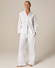 NWT J.Crew Classic pajama pant set in end-on-end cotton