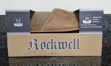 Rockwell Men's Tan Scuff-Style Slippers, Size M 9-10 