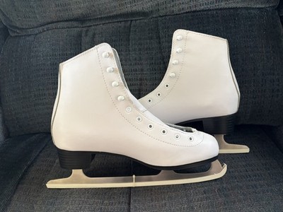 Lake Placid Glider 4000 Size 9 Ice Figure Skates White LP308W- New/ No Box