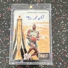 2024-25 Panini Select In Flight Signatures Shawn Kemp Neon Orange Auto /30