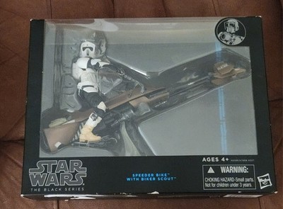 Star Wars Black Series Speeder Bike with Biker Scout 6'' Figure Deluxe Set 2014