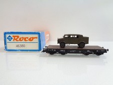 Roco H0 46380 AC Schwerlastwagen mit Militär KFZ der DB f. Märklin in OVP BH2629
