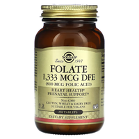 Solgar - Folate 1333Mcg - Folate - 250 Tabletten - FolsÄUre