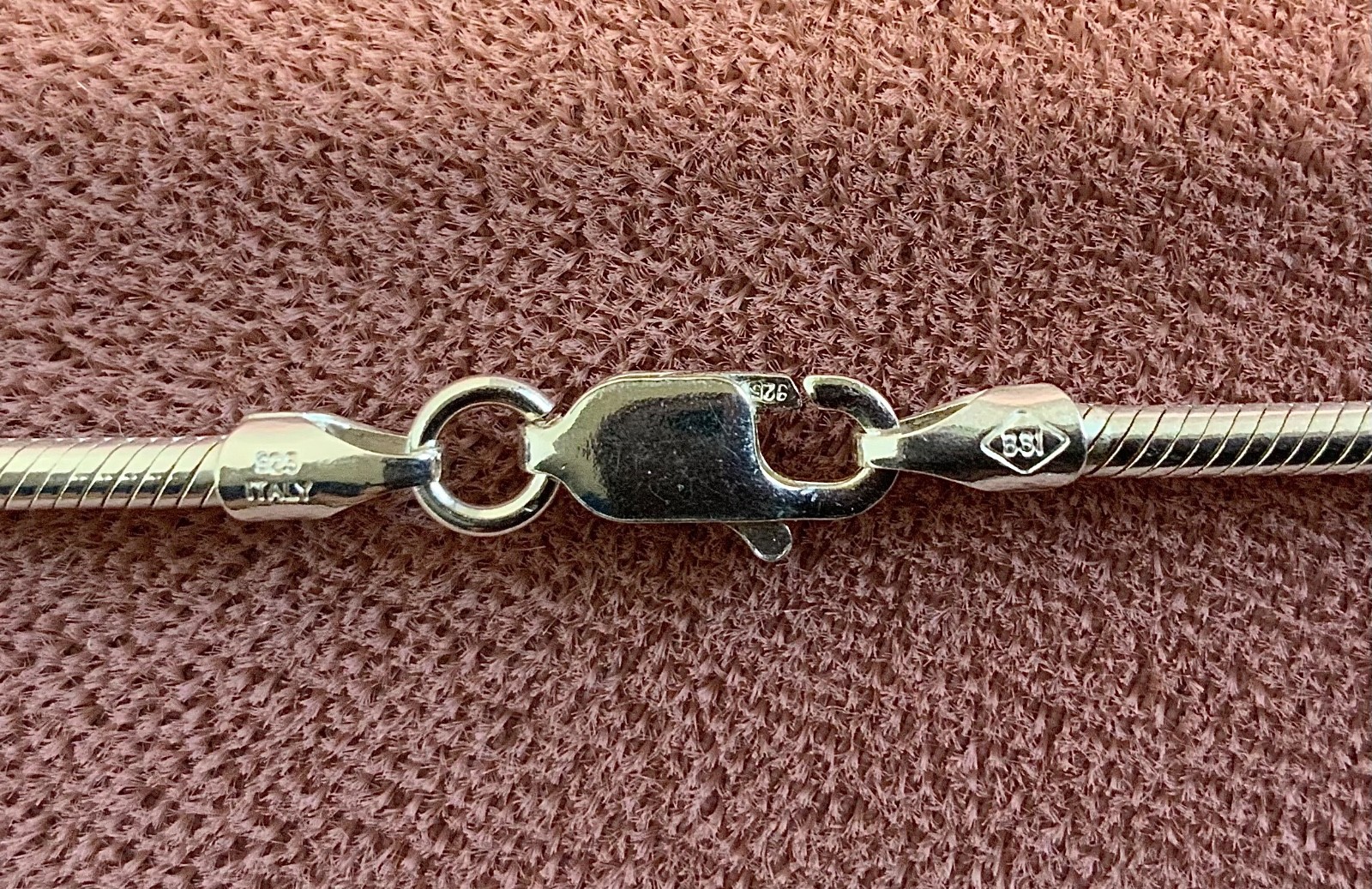 Solid Sterling Silver 925 Snake Chain Necklace 2m… - image 8