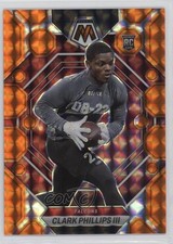2023 Panini Mosaic Rookies Orange Prizm 34/199 Clark Phillips III #301 1bf5
