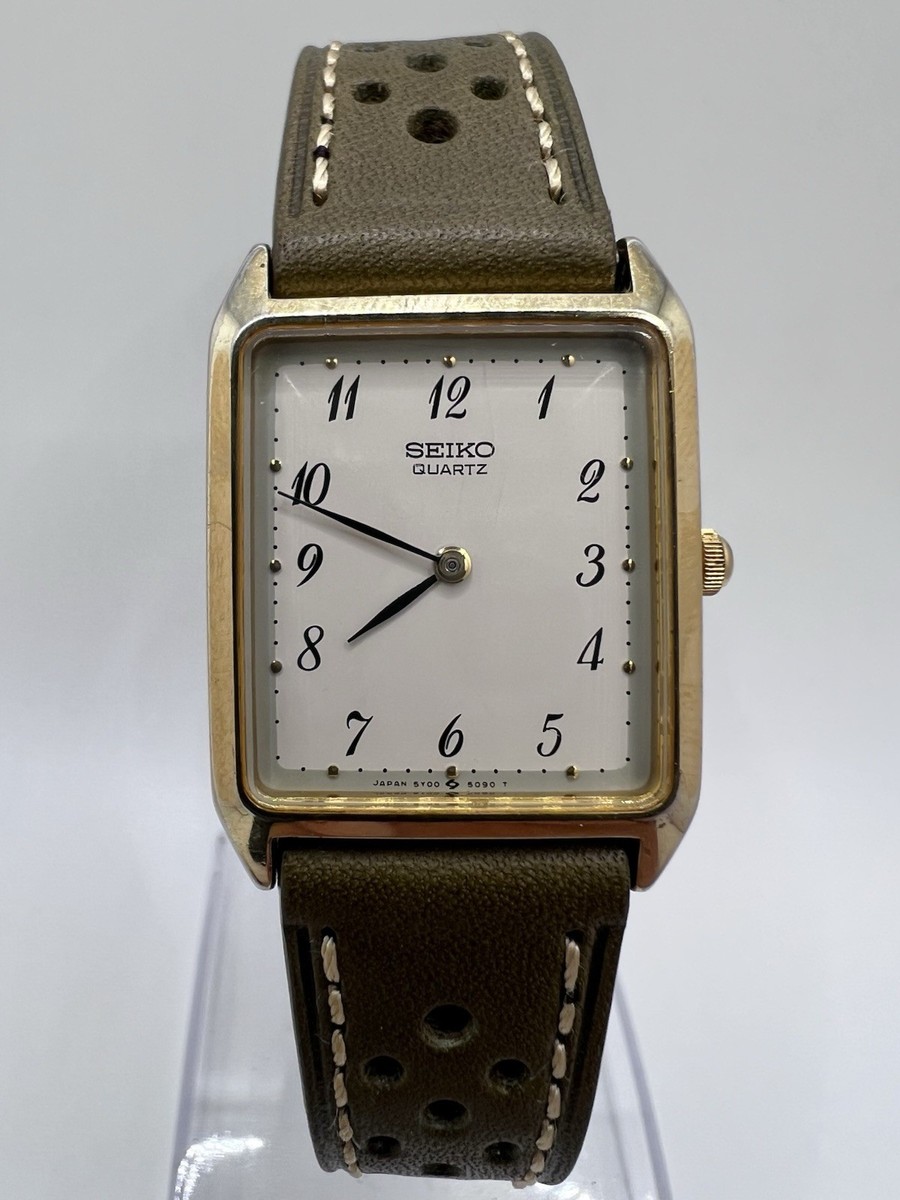 Vintage 90's Seiko Tank Classic Rectangular 25mm Mens Watch | eBay