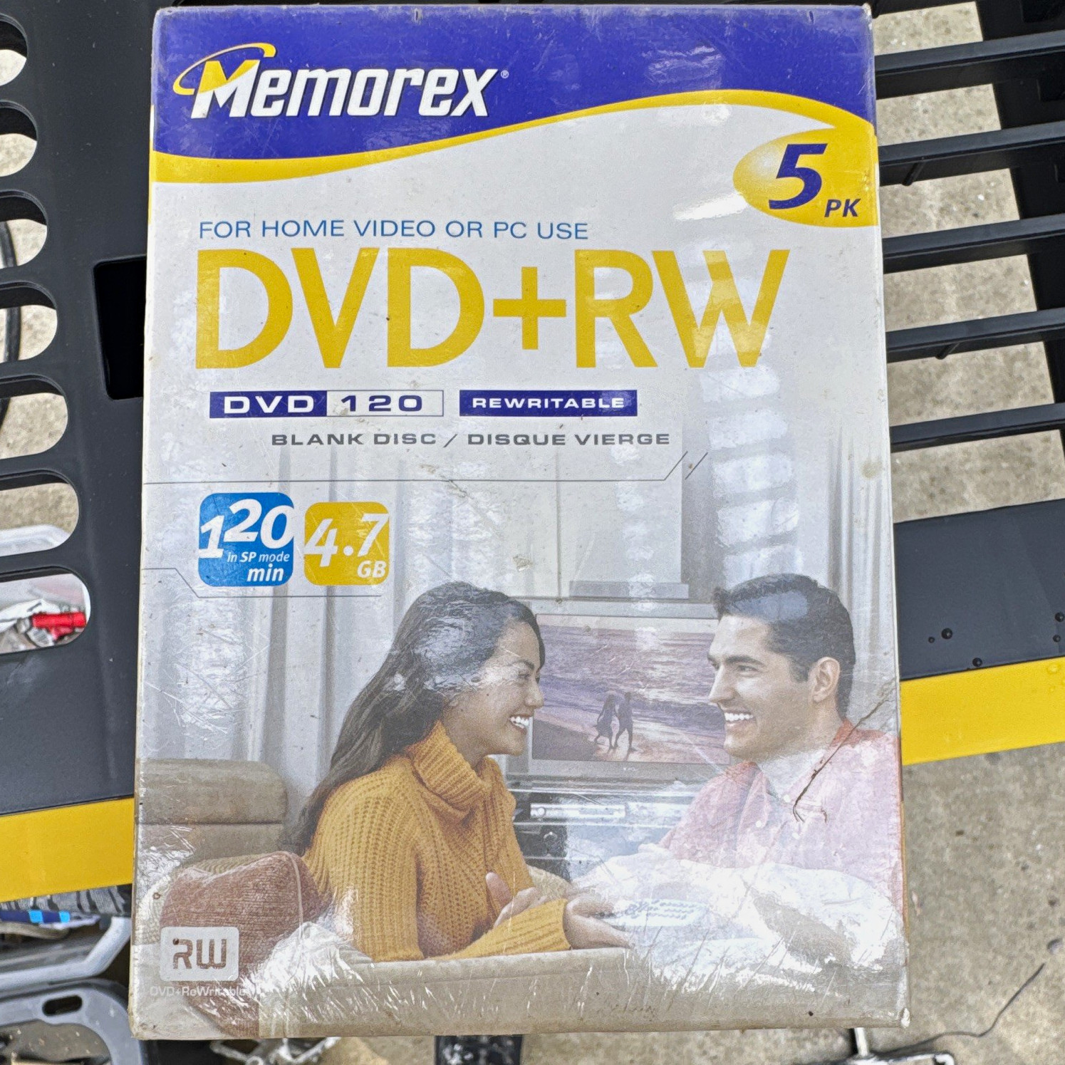 Memorex DVD+RW Rewritable Blank Discs 5 Pack 4.7GB 120 Min DVD 120
