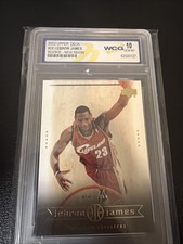 LeBron James ROOKIE CARD GEM MINT 10 WCG CAVS RC 2003 Upper Deck LEBRON JAMES. rookie card picture