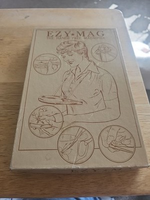 Donegan Optical Co. EZY MAG Hands Free Magnifier in Box - Made in USA ~ Vintage