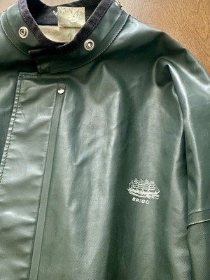 Grundens Brigg 40 Commercial Fishing Jacket Green Size Large Read Description***