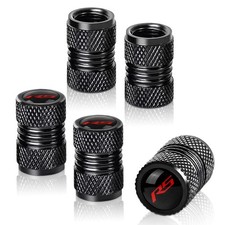 Qzxiaogu Metal Tire Valve Stem Cap Covers Rs Emblem Air Set Dust