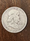 1951 Benjamin Franklin Half Dollar 50c 90% Silver