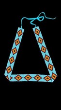 Beaded Hat Band Native American Style Southwestern Cowboy Rode Handmade hatband