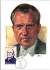 S08-7322, PRESIDENTS OF USA, RICHARD M. NOXON, MAXIMUM CARD FDC