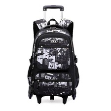 Boys Rolling School Backpack with Wheels Trolley School Bags for Teens 6