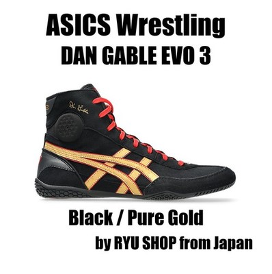 ASICS Wrestling Shoes DAN GABLE EVO 3 1081A052.002 Black / Pure
