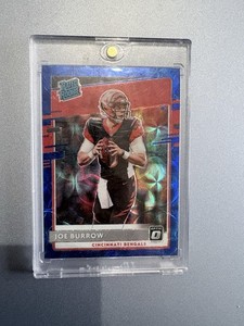 2020 Panini Optic Joe Burrow Blue Scope Rated Rookie - Cincinnati Bengals