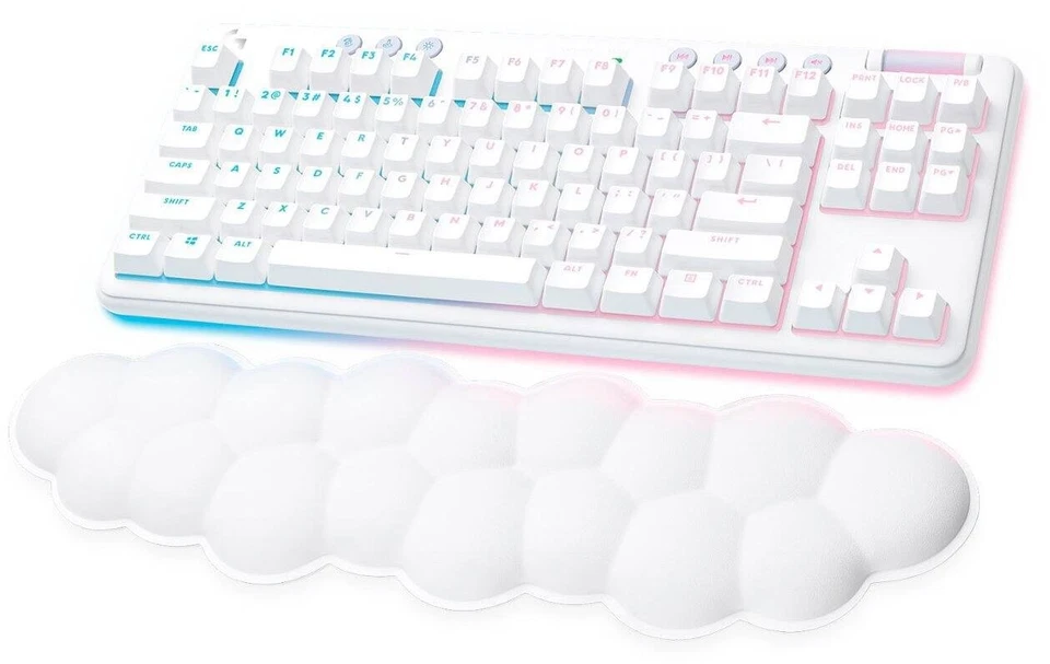 Logitech G715 TKL Teclado Inalámbrico Mecánico Táctil para Juegos PC/Mac Blanco Niebla