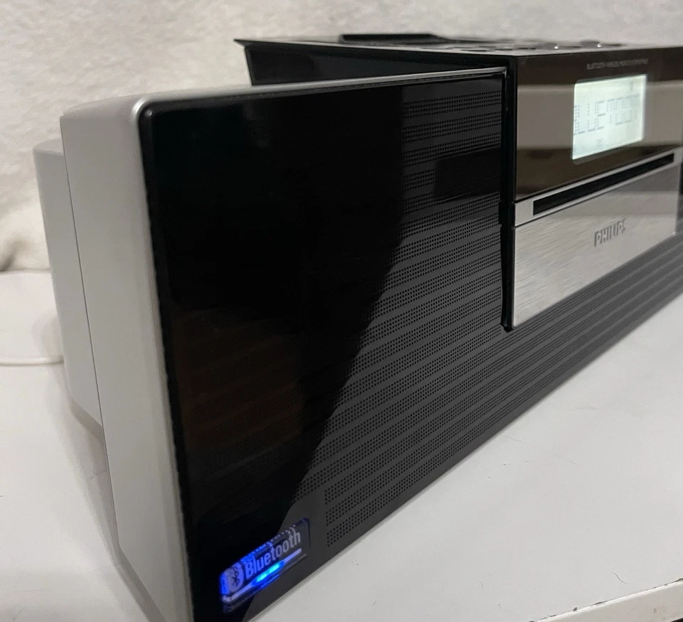 Philips Micro Hi-Fi System Bluetooth SD USB iPod Dock BTM630/37 Wireless TESTED - Image 3 of 4