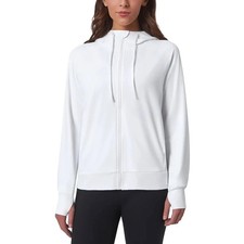 Mondetta Women's Lightweight Full-Zip Hoodie, Large