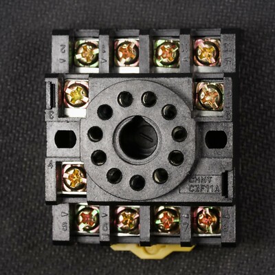 NEW 11 Pin Octal Base Socket For Plug In Relay DIN & Panel Mount 27E892 27E123