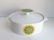 Thomas Rosenthal Germany Casserole Serving Dish W/ Lid Vintage Rare Pattern EUC