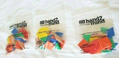ETA HAND2MIND MANIPULITE PATTERN BLOCKS 135 FOAM PIECES-5 packs--NEW