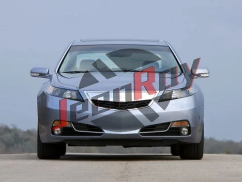 1 par de cubiertas de faros delanteros L&R transparentes + pegamento de sellado para Acura TL 2009-2014 - Imagen 3 de 7