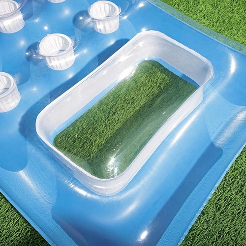 Colchón Inflable Bestway Con Almohada Transparente Vista Submarina Camastro - Imagen 9 de 10